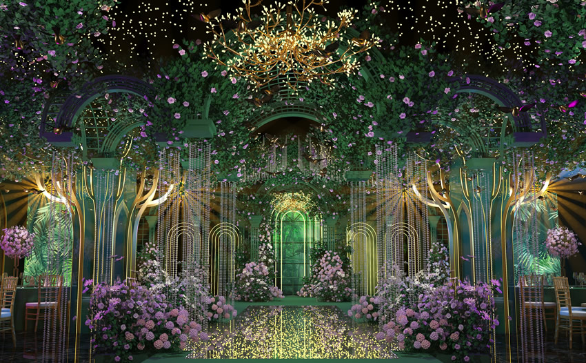 中卫奇妙森林婚礼堂效果展示